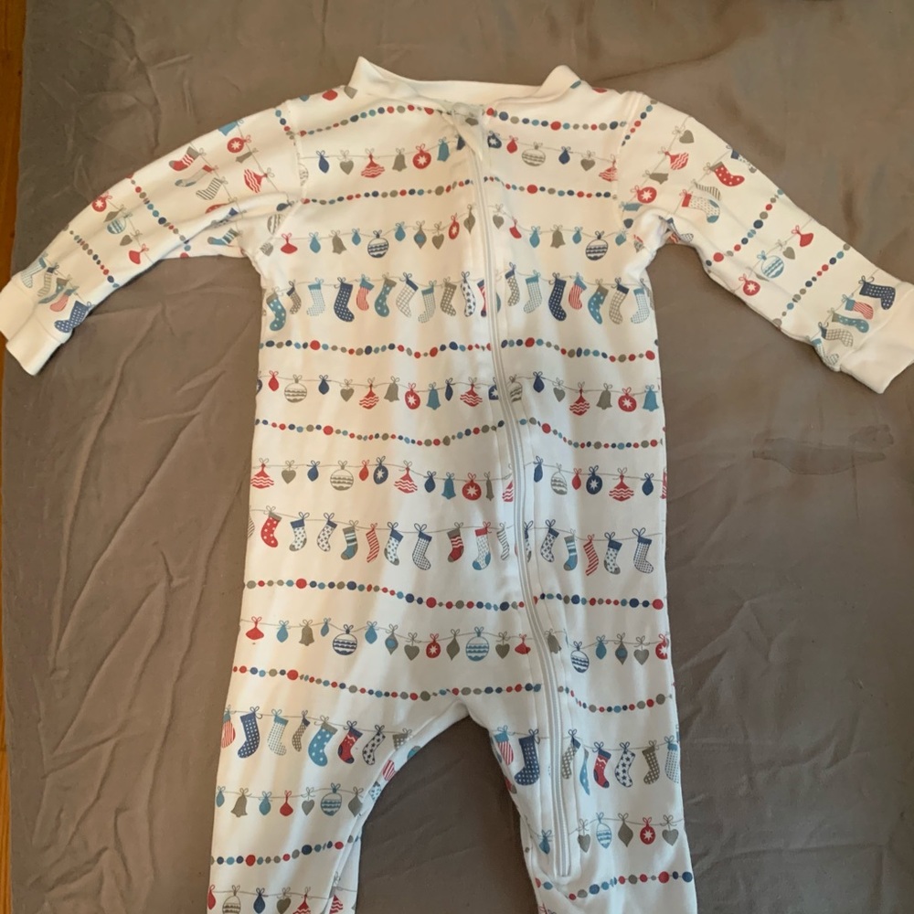 Feather Baby Christmas Ornament Pajamas
